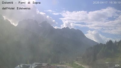 immagine della webcam nei dintorni di Cima Sappada: webcam Forni di Sopra