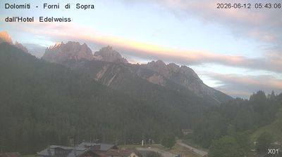 immagine della webcam nei dintorni di San Pietro di Cadore: webcam Forni di Sopra
