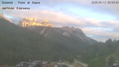 immagine della webcam nei dintorni di Vigo di Cadore: webcam Forni di Sopra
