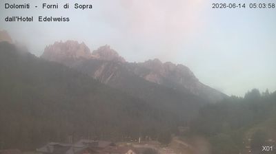 immagine della webcam nei dintorni di Lorenzago di Cadore: webcam Forni di Sopra