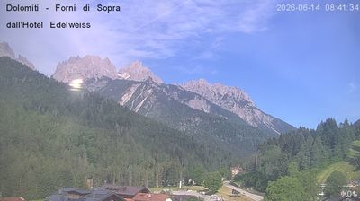 immagine della webcam nei dintorni di Lorenzago di Cadore: webcam Forni di Sopra