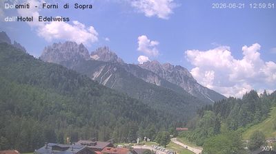 immagine della webcam nei dintorni di San Pietro di Cadore: webcam Forni di Sopra