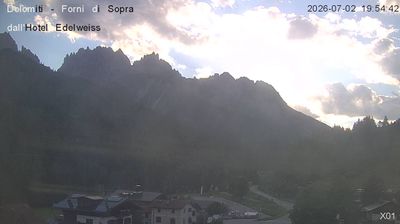 immagine della webcam nei dintorni di Cima Sappada: webcam Forni di Sopra