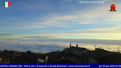 immagine della webcam nei dintorni di Castel del Piano: webcam Castell'Azzara