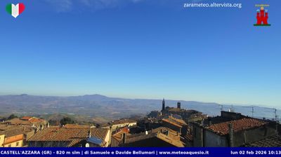 immagine della webcam nei dintorni di Monte Amiata: webcam Castell'Azzara