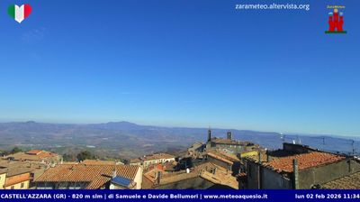immagine della webcam nei dintorni di Sarteano: webcam Castell'Azzara