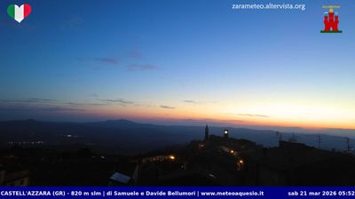 immagine della webcam nei dintorni di Monte Amiata: webcam Castell'Azzara