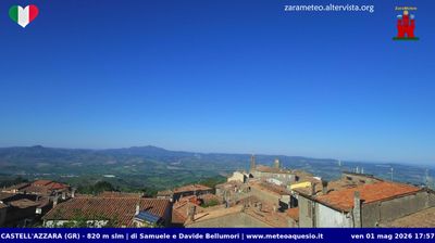 immagine della webcam nei dintorni di Capodimonte: webcam Castell'Azzara
