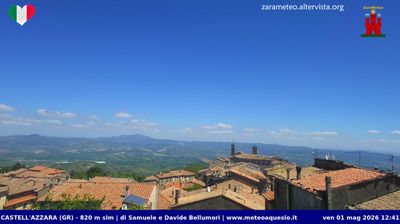 immagine della webcam nei dintorni di Acquapendente: webcam Castell'Azzara