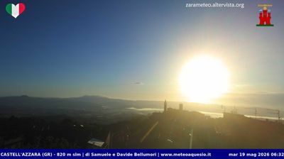 immagine della webcam nei dintorni di Monte Amiata: webcam Castell'Azzara