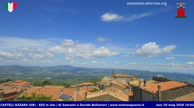 immagine della webcam nei dintorni di Monte Amiata: webcam Castell'Azzara