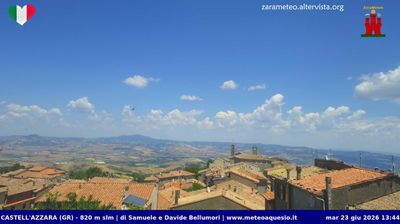 immagine della webcam nei dintorni di Abbadia San Salvatore: webcam Castell'Azzara
