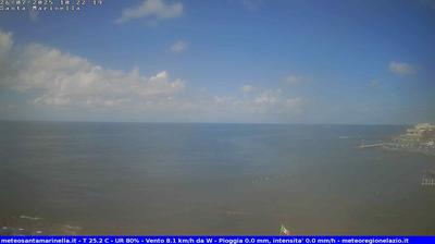 immagine della webcam nei dintorni di Marina di San Nicola: webcam Santa Marinella