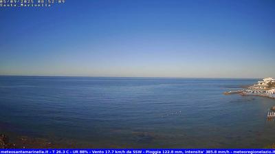 immagine della webcam nei dintorni di Marina di San Nicola: webcam Santa Marinella