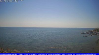 immagine della webcam nei dintorni di Marina di San Nicola: webcam Santa Marinella