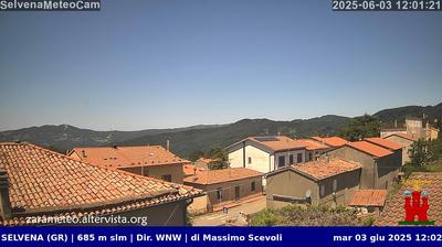immagine della webcam nei dintorni di Manciano: webcam Castell'Azzara