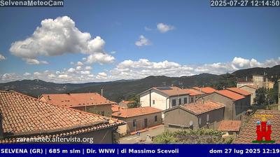 immagine della webcam nei dintorni di Castel del Piano: webcam Castell'Azzara