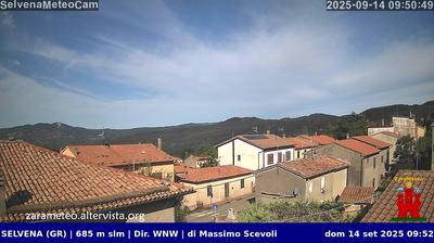 immagine della webcam nei dintorni di Valentano: webcam Castell'Azzara