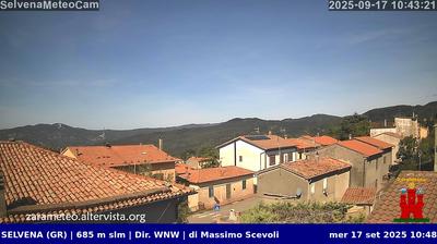 immagine della webcam nei dintorni di Monte Amiata: webcam Castell'Azzara