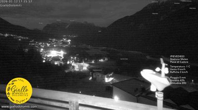 immagine della webcam nei dintorni di Chies d'Alpago: webcam Pieve di Cadore