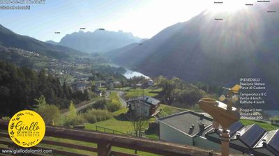 immagine della webcam nei dintorni di Lorenzago di Cadore: webcam Pieve di Cadore