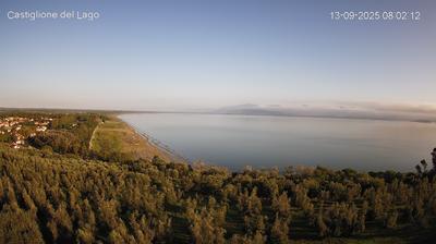 immagine della webcam nei dintorni di Castel Rigone: webcam Castiglione del Lago