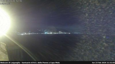 immagine della webcam nei dintorni di Capo Mele: webcam Marina Di Andora