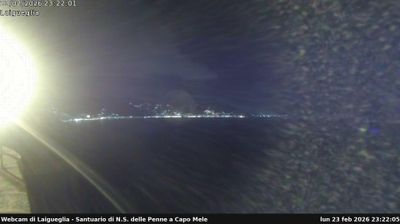 immagine della webcam nei dintorni di Capo Mele: webcam Marina Di Andora