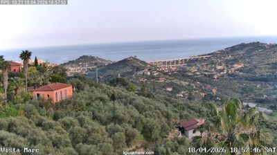 immagine della webcam nei dintorni di Castel Vittorio: webcam Dolcedo
