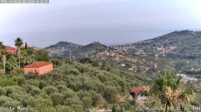immagine della webcam nei dintorni di Vallecrosia: webcam Dolcedo