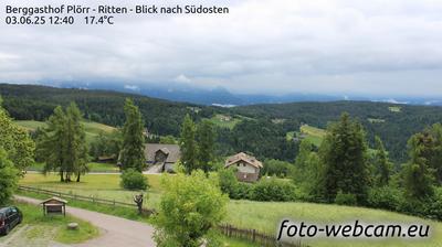 Preview delle webcam di Renon: Berggasthof Plörr - Blick nach Südosten