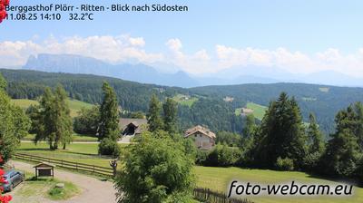 immagine della webcam nei dintorni di Caldaro sulla Strada del Vino: webcam Altopiano di Renon