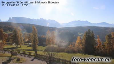 immagine della webcam nei dintorni di San Genesio Atesino: webcam Altopiano di Renon