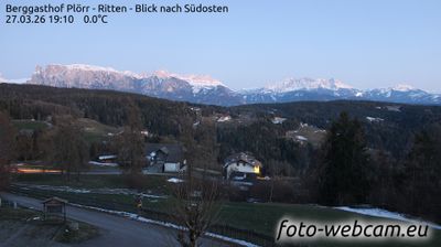 immagine della webcam nei dintorni di Caldaro sulla Strada del Vino: webcam Altopiano di Renon