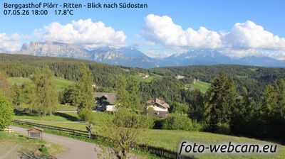immagine della webcam nei dintorni di Alpe di Siusi: webcam Altopiano di Renon