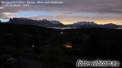 immagine della webcam nei dintorni di Caldaro sulla Strada del Vino: webcam Altopiano di Renon