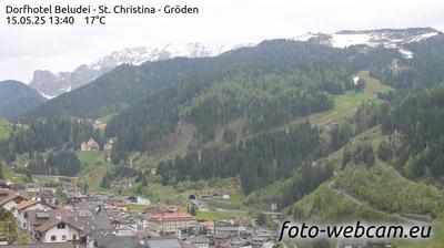 Preview delle webcam di Santa Cristina Valgardena: Dorfhotel Beludei - St. Christina - Gröden