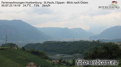 immagine della webcam nei dintorni di Ruffré Mendola: webcam Appiano sulla Strada del Vino