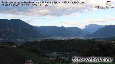 immagine della webcam nei dintorni di Altopiano di Renon: webcam Appiano sulla Strada del Vino
