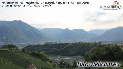 immagine della webcam nei dintorni di Altopiano di Renon: webcam Appiano sulla Strada del Vino