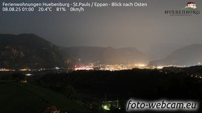 immagine della webcam nei dintorni di San Genesio Atesino: webcam Appiano sulla Strada del Vino
