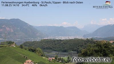 immagine della webcam nei dintorni di Caldaro sulla Strada del Vino: webcam Appiano sulla Strada del Vino