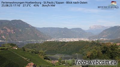 immagine della webcam nei dintorni di Ruffré Mendola: webcam Appiano sulla Strada del Vino