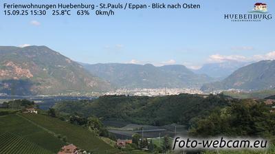 immagine della webcam nei dintorni di Altopiano di Renon: webcam Appiano sulla Strada del Vino