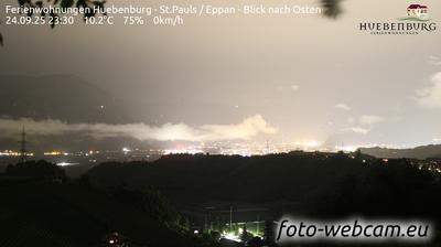 immagine della webcam nei dintorni di San Genesio Atesino: webcam Appiano sulla Strada del Vino