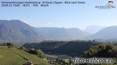 immagine della webcam nei dintorni di Cortaccia sulla Strada del Vino: webcam Appiano sulla Strada del Vino