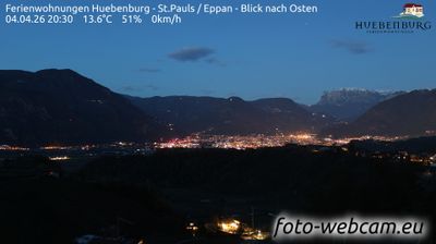 immagine della webcam nei dintorni di Bolzano Dolomiti: webcam Appiano sulla Strada del Vino