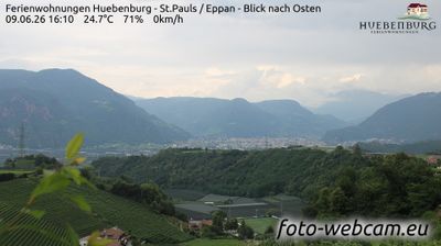 immagine della webcam nei dintorni di Bolzano Dolomiti: webcam Appiano sulla Strada del Vino