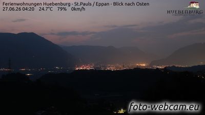 immagine della webcam nei dintorni di Caldaro sulla Strada del Vino: webcam Appiano sulla Strada del Vino