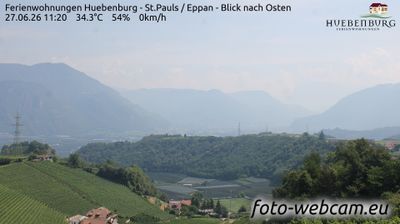 immagine della webcam nei dintorni di Caldaro sulla Strada del Vino: webcam Appiano sulla Strada del Vino